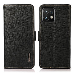 Funda de Cuero Cartera con Soporte Carcasa B03H para Motorola Moto Edge Plus (2023) 5G Negro