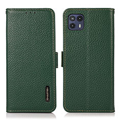 Funda de Cuero Cartera con Soporte Carcasa B03H para Motorola Moto G50 5G Verde