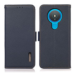 Funda de Cuero Cartera con Soporte Carcasa B03H para Nokia 1.4 Azul