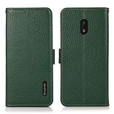 Funda de Cuero Cartera con Soporte Carcasa B03H para Nokia C01 Plus Verde