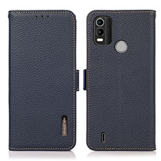 Funda de Cuero Cartera con Soporte Carcasa B03H para Nokia C21 Plus Azul