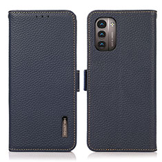 Funda de Cuero Cartera con Soporte Carcasa B03H para Nokia G11 Azul