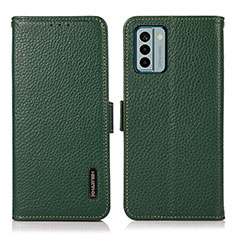 Funda de Cuero Cartera con Soporte Carcasa B03H para Nokia G22 Verde