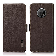 Funda de Cuero Cartera con Soporte Carcasa B03H para Nokia G300 5G Marron