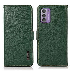 Funda de Cuero Cartera con Soporte Carcasa B03H para Nokia G42 5G Verde