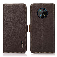 Funda de Cuero Cartera con Soporte Carcasa B03H para Nokia G50 5G Marron