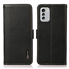 Funda de Cuero Cartera con Soporte Carcasa B03H para Nokia G60 5G Negro