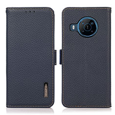 Funda de Cuero Cartera con Soporte Carcasa B03H para Nokia X100 5G Azul