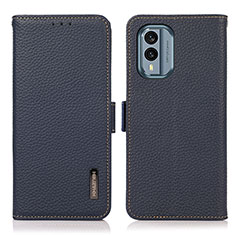 Funda de Cuero Cartera con Soporte Carcasa B03H para Nokia X30 5G Azul