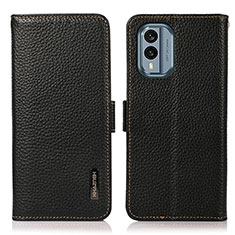 Funda de Cuero Cartera con Soporte Carcasa B03H para Nokia X30 5G Negro