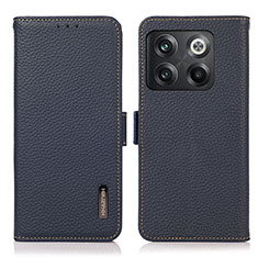 Funda de Cuero Cartera con Soporte Carcasa B03H para OnePlus 10T 5G Azul