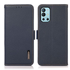 Funda de Cuero Cartera con Soporte Carcasa B03H para OnePlus 9R 5G Azul