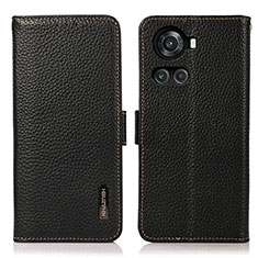 Funda de Cuero Cartera con Soporte Carcasa B03H para OnePlus Ace 5G Negro