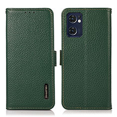 Funda de Cuero Cartera con Soporte Carcasa B03H para OnePlus Nord CE 2 5G Verde