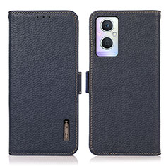 Funda de Cuero Cartera con Soporte Carcasa B03H para OnePlus Nord N20 5G Azul