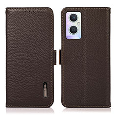 Funda de Cuero Cartera con Soporte Carcasa B03H para OnePlus Nord N20 5G Marron