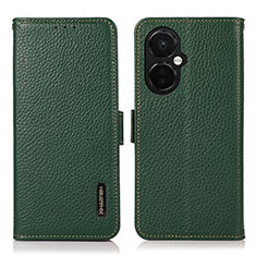 Funda de Cuero Cartera con Soporte Carcasa B03H para Oppo K11x 5G Verde