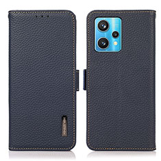 Funda de Cuero Cartera con Soporte Carcasa B03H para Realme 9 4G Azul