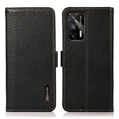 Funda de Cuero Cartera con Soporte Carcasa B03H para Realme GT Neo 5G Negro