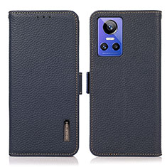 Funda de Cuero Cartera con Soporte Carcasa B03H para Realme GT Neo3 5G Azul