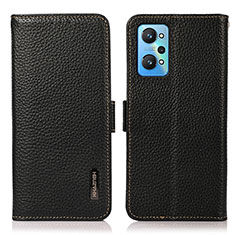 Funda de Cuero Cartera con Soporte Carcasa B03H para Realme GT2 5G Negro