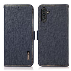 Funda de Cuero Cartera con Soporte Carcasa B03H para Samsung Galaxy A04s Azul