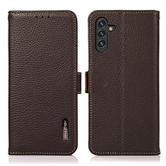 Funda de Cuero Cartera con Soporte Carcasa B03H para Samsung Galaxy A04s Marron