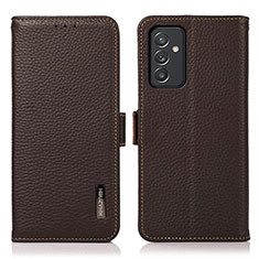 Funda de Cuero Cartera con Soporte Carcasa B03H para Samsung Galaxy A15 4G Marron