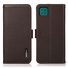 Funda de Cuero Cartera con Soporte Carcasa B03H para Samsung Galaxy A22s 5G Marron