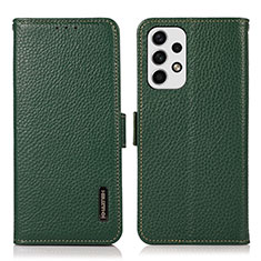 Funda de Cuero Cartera con Soporte Carcasa B03H para Samsung Galaxy A23 4G Verde