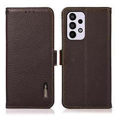 Funda de Cuero Cartera con Soporte Carcasa B03H para Samsung Galaxy A33 5G Marron