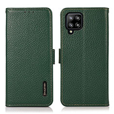 Funda de Cuero Cartera con Soporte Carcasa B03H para Samsung Galaxy A42 5G Verde