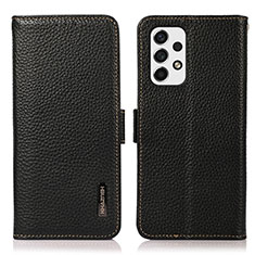 Funda de Cuero Cartera con Soporte Carcasa B03H para Samsung Galaxy A53 5G Negro