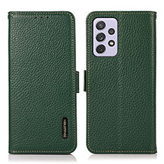 Funda de Cuero Cartera con Soporte Carcasa B03H para Samsung Galaxy A73 5G Verde