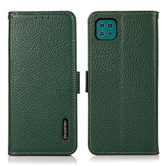 Funda de Cuero Cartera con Soporte Carcasa B03H para Samsung Galaxy F42 5G Verde