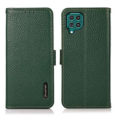 Funda de Cuero Cartera con Soporte Carcasa B03H para Samsung Galaxy F62 5G Verde