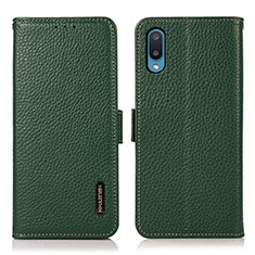 Funda de Cuero Cartera con Soporte Carcasa B03H para Samsung Galaxy M02 Verde