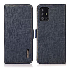 Funda de Cuero Cartera con Soporte Carcasa B03H para Samsung Galaxy M40S Azul