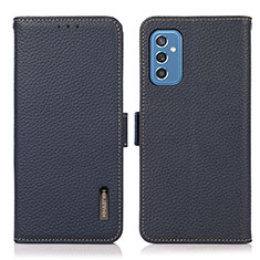 Funda de Cuero Cartera con Soporte Carcasa B03H para Samsung Galaxy M52 5G Azul