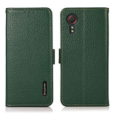 Funda de Cuero Cartera con Soporte Carcasa B03H para Samsung Galaxy XCover 5 SM-G525F Verde