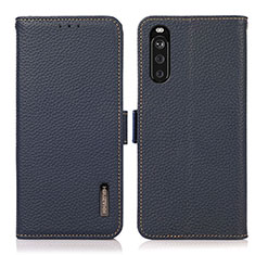 Funda de Cuero Cartera con Soporte Carcasa B03H para Sony Xperia 10 III Lite Azul