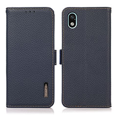 Funda de Cuero Cartera con Soporte Carcasa B03H para Sony Xperia Ace III SO-53C Azul