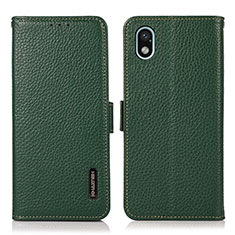 Funda de Cuero Cartera con Soporte Carcasa B03H para Sony Xperia Ace III SO-53C Verde