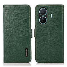 Funda de Cuero Cartera con Soporte Carcasa B03H para Vivo iQOO Z6 Pro 5G Verde