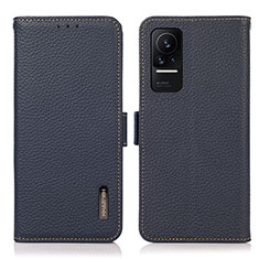 Funda de Cuero Cartera con Soporte Carcasa B03H para Xiaomi Civi 1S 5G Azul