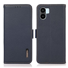 Funda de Cuero Cartera con Soporte Carcasa B03H para Xiaomi Poco C50 Azul