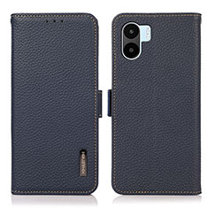 Funda de Cuero Cartera con Soporte Carcasa B03H para Xiaomi Poco C51 Azul