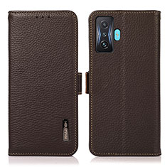 Funda de Cuero Cartera con Soporte Carcasa B03H para Xiaomi Poco F4 GT 5G Marron