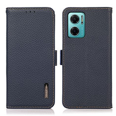 Funda de Cuero Cartera con Soporte Carcasa B03H para Xiaomi Redmi 10 Prime Plus 5G Azul