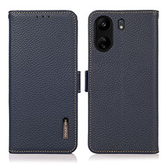 Funda de Cuero Cartera con Soporte Carcasa B03H para Xiaomi Redmi 13C Azul